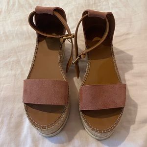 See by Chloe Pink Suede Espadrilles